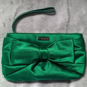 Vintage Kate Spade Satin Bow Wristlet in EUC